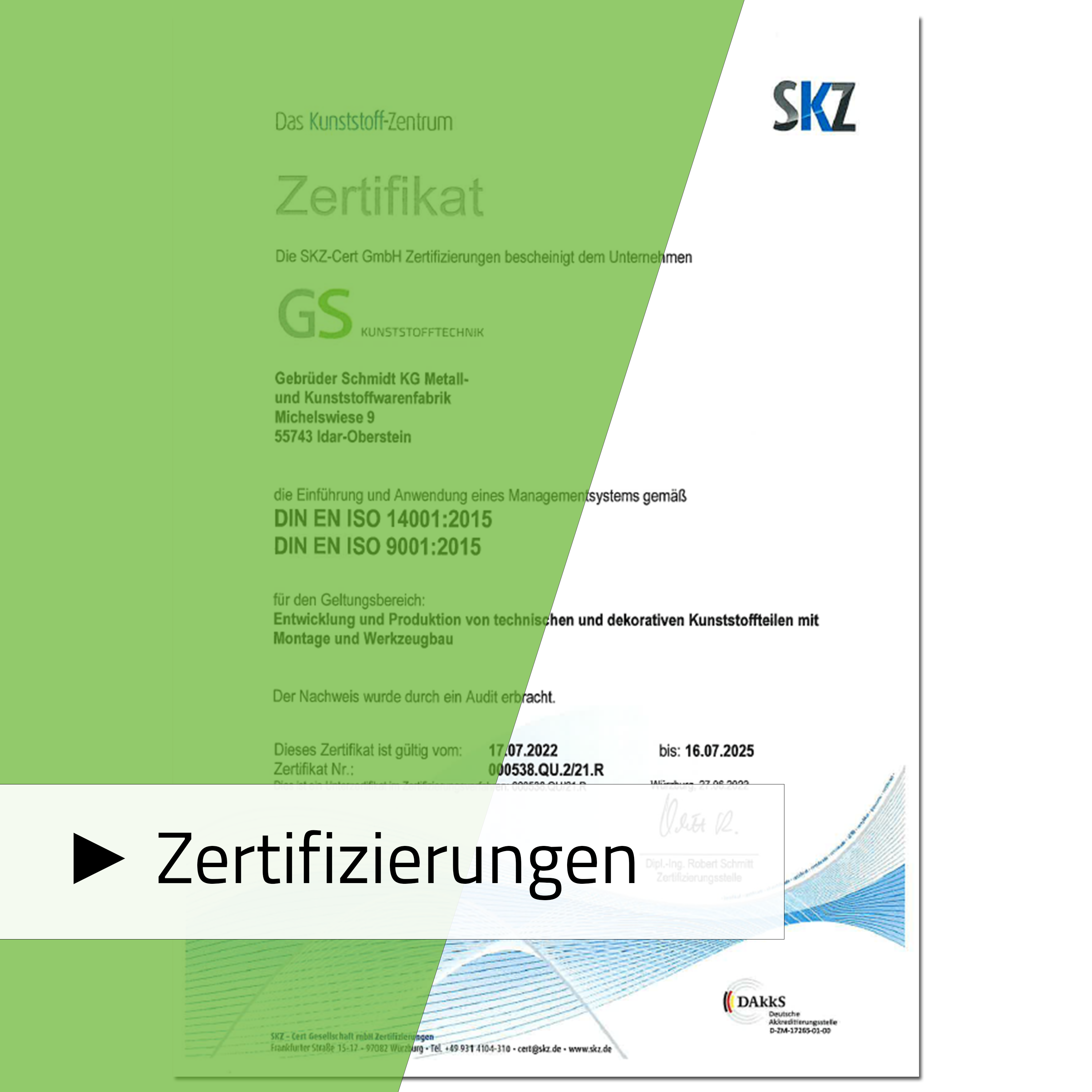 ISO-Zertifikat